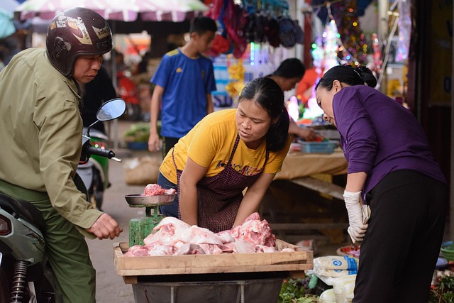 Small business owner warmly greeting a returning customer at a local shop