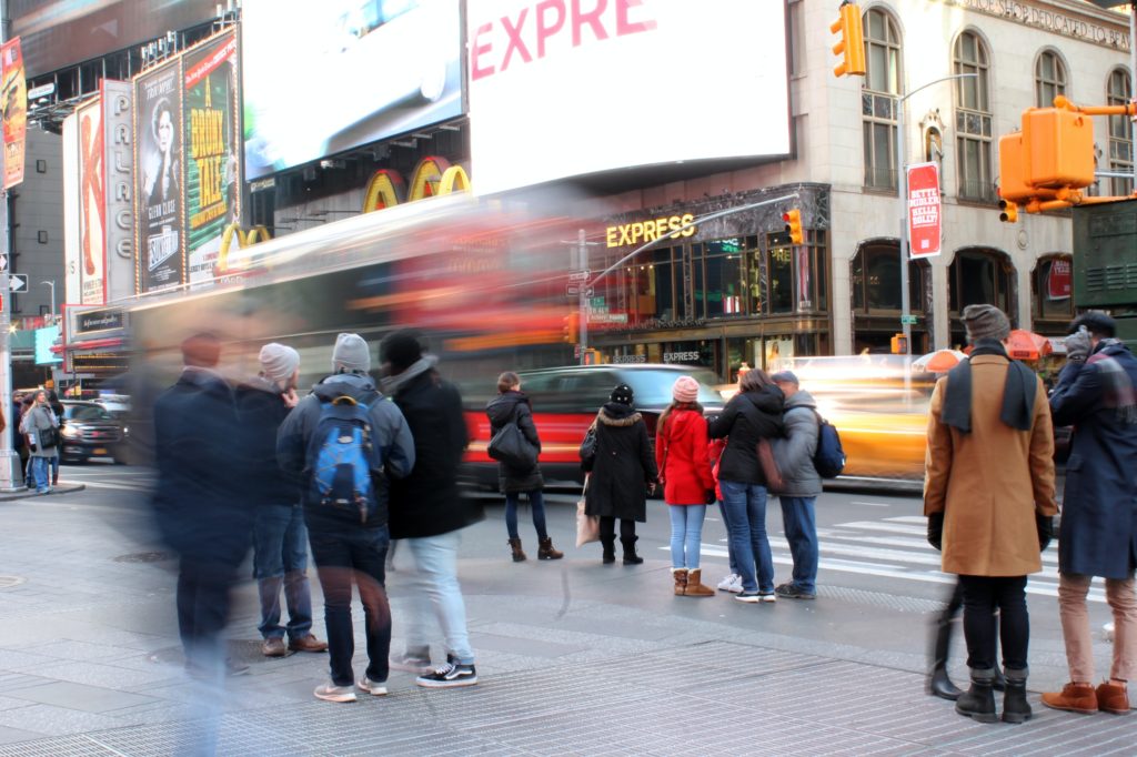 Changes in consumer behavior - Times Square