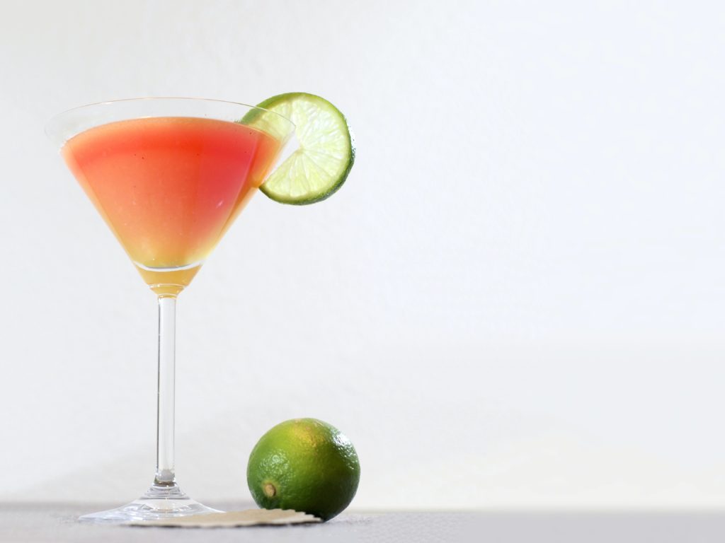 How to get leads at a trade show - martini with lime